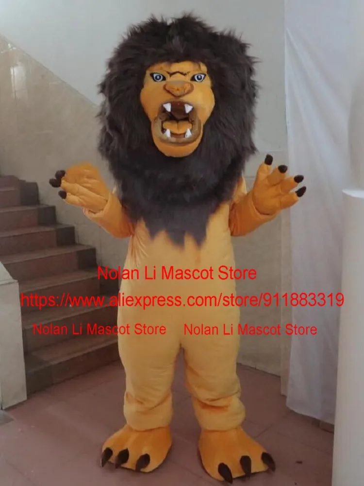 Masculino Lion Mascot Costume Set, Role-Playing, jogo adulto, propaganda, Carnaval, Natal, presente de Halloween, 371, alta qualidade