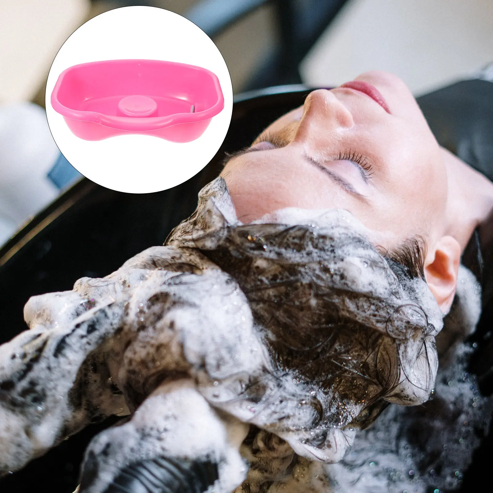 

Медицинская портативная овальная раковина для мытья волос, большая, для дома, кухни, прикроватного использования, для пожилых людей и беременных