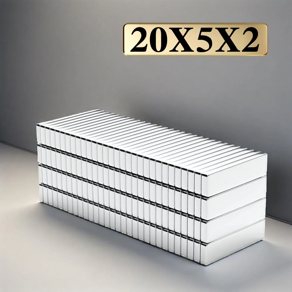 20x5x2mm Block Kühlschrankmagnete imanes para manualidades für Kühlschrank, Büro, Heimwerker