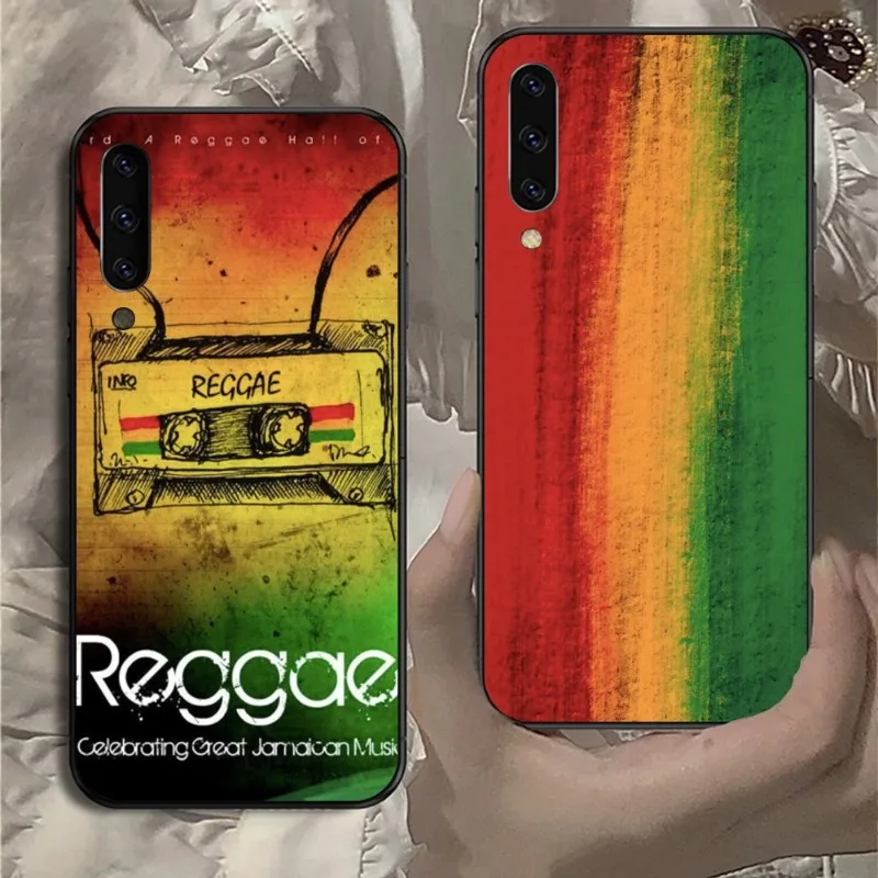 Reggae Music Mobile Phone Case for Samsung Note 9 10 20 Plus Pro Ultra J6 J5 J7 J8 Black Soft Phone Cover Funda