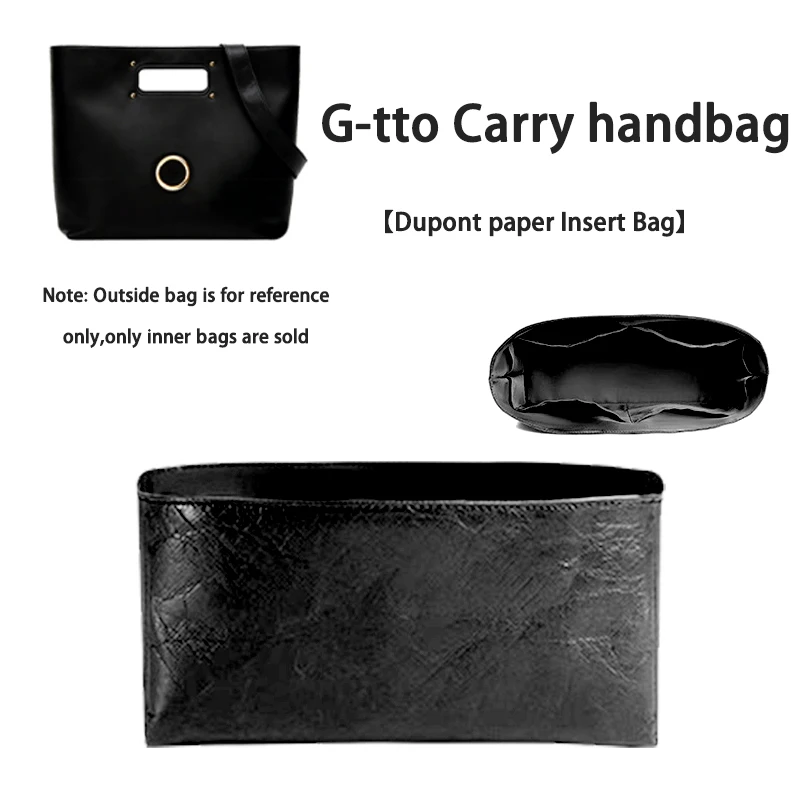 EverToner Portable DuPont Paper Insert Bag For Gr-tto Carry Handbag Travel Makeup Storage Organization Inner Bag Support Shaper