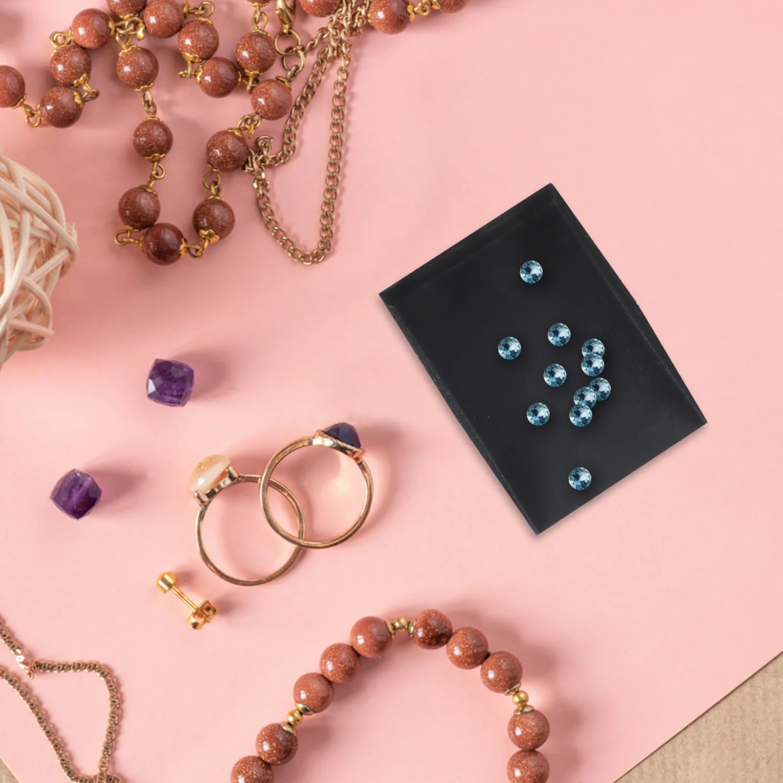 Set di 4 Mini Pale Diamantate per Gioielli, Strumenti per Raccolta Perle e Strass, Utensili per Smistamento Gioielli