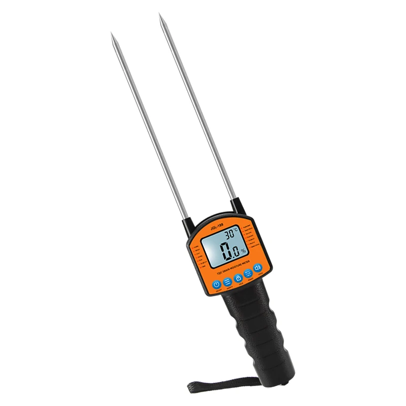 Digital multi-variety selection Grain moisture meter Common crop moisture hygrometer Voice prompt Plug-in moisture meter