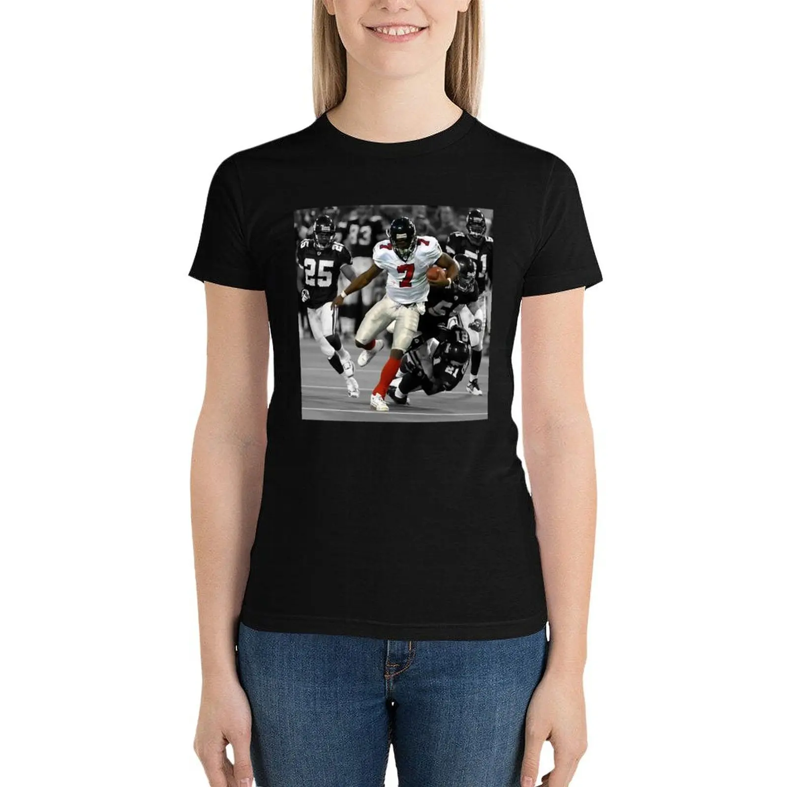 

Michael Vick The Run T-Shirt plus size tops hippie clothes oversized Womens clothing