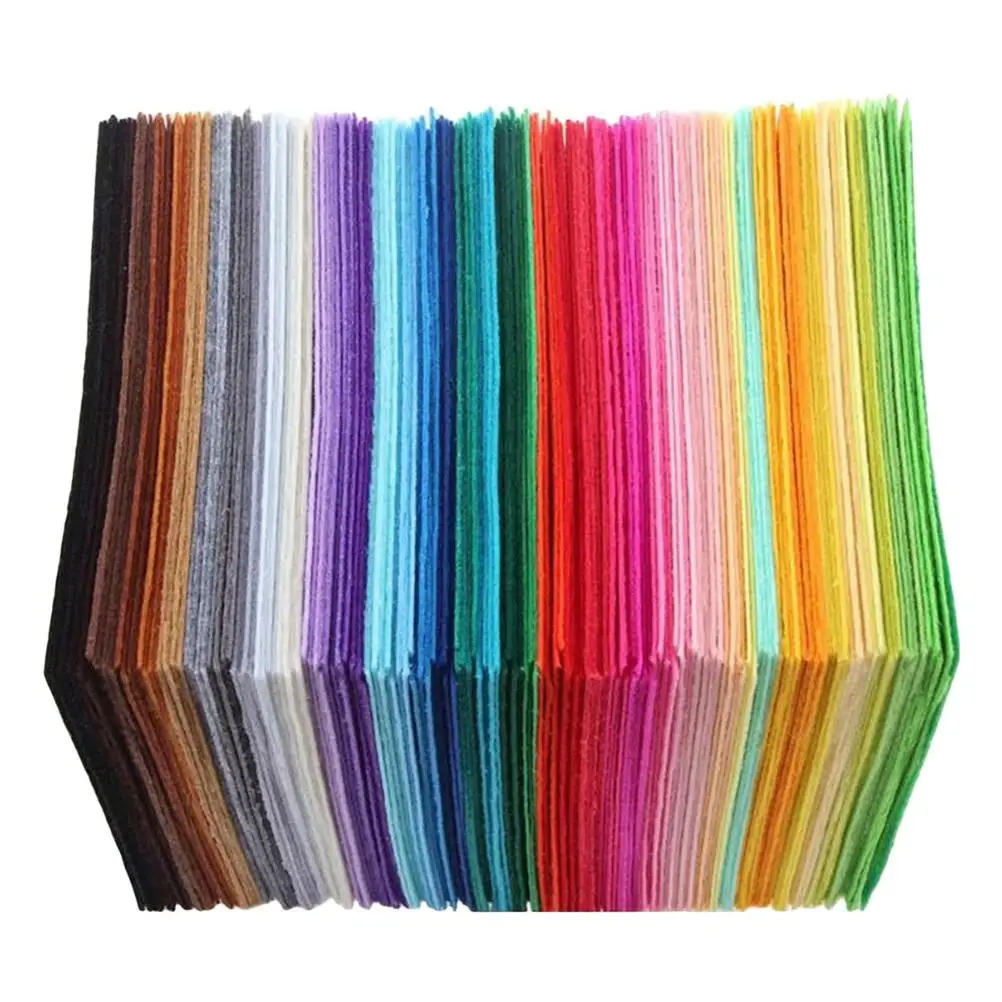 

40 Pcs Colorful Non woven Fabric Sheets for Kids Diy Sewing Crafts Craft Supplies Quilting Patchwork School Projects
