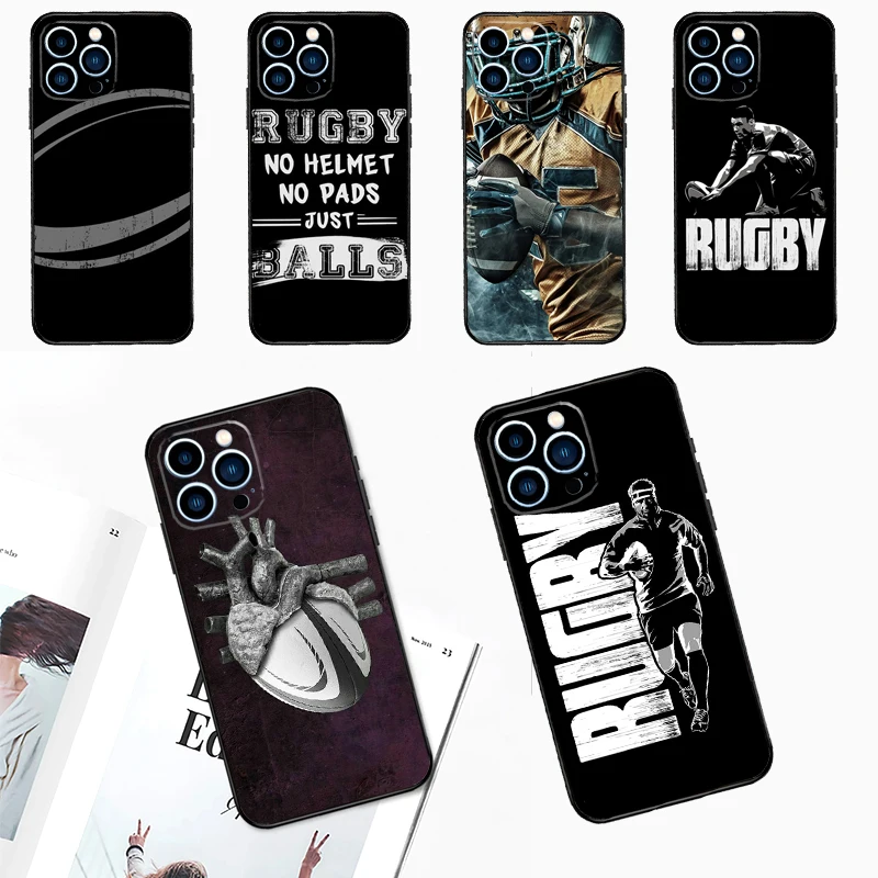 Rugby Football Sport Case For Samsung Galaxy M15 M35 M55 M56 M36 M16 M06 M31 M13 M33 M53 M12 M32 M52 M14 M34 M54