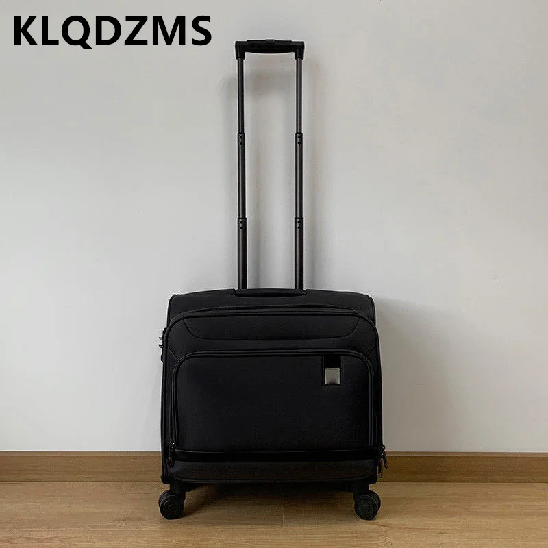 Klqdzms 16 "18 Zoll verschleiß feste Box Koffer Koffer Oxford Stoff kleine Boarding Box Aviation Box Trolley Bag Roll gepäck