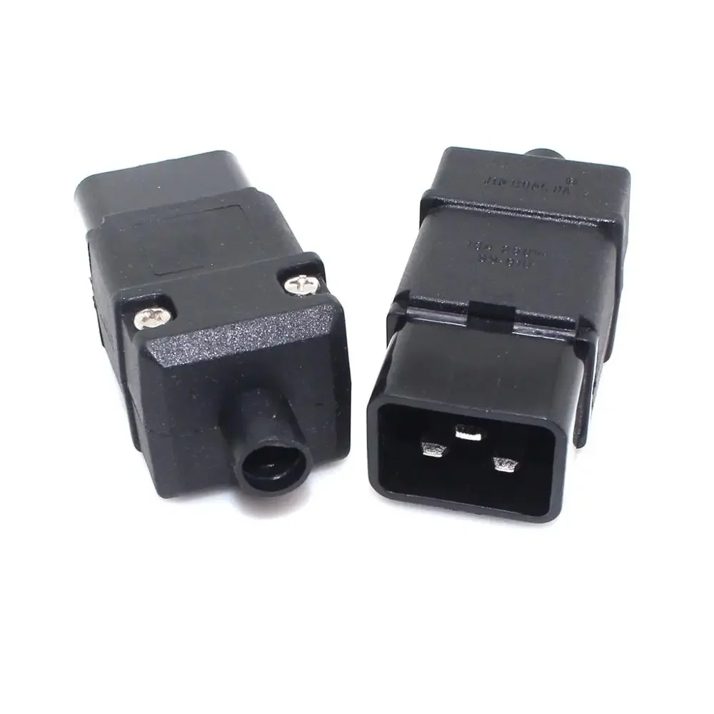 PDU/UPS socket Standard IEC320 C19 C20 16A 250V AC Electrical Power Cable Cord Connector Removable plug SS-809 SS-810 Plug