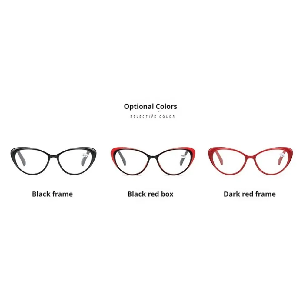 نظارات طول النظر الشيخوخي ، عالية الوضوح ، عصرية ، حمراء ، لكبار السن #6