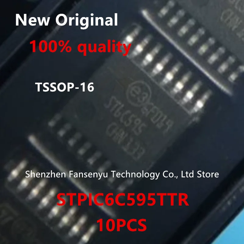 

(10piece)100% New STPIC6C595TTR STPIC6C595 ST6C595 TSSOP-16 Chipset.