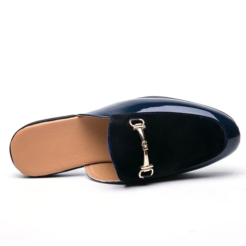 Outdoor Men Breathable Half Shoes for Men Slide Slipper Brand Designer Italian Mens Casual Shoes Hot Sale Italian Loafers