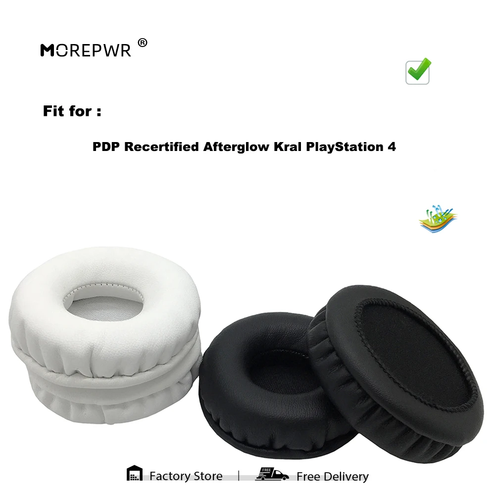 

Сменные амбушюры для PDP Recertified Afterglow Kral PlayStation 4, детали гарнитуры, кожаная подушка, бархатные наушники