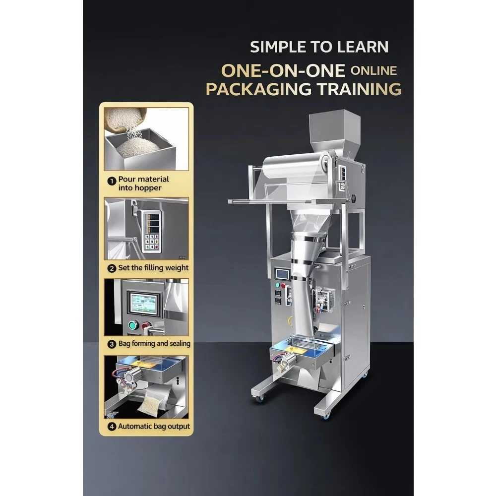 500g 1000g Filling Sealing Potato Chips Grain Nuts Sugar Rice Popcorn Beans Sachet Snacks Food Multi-function Packaging Machines