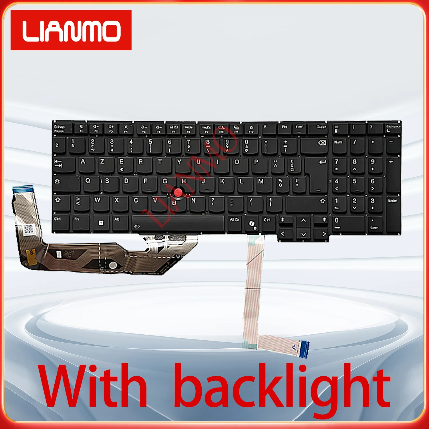 French Layout for Lenovo ThinkPad E16 Gen3/E16 Gen4/P16S Gen3 Backlit Keyboard
