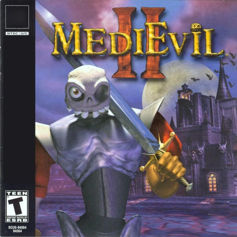 

PS1 Medievil 2 With Manual Disc Copy Game Unlock Console Station1 Retro Optical Driver Video Game Parts