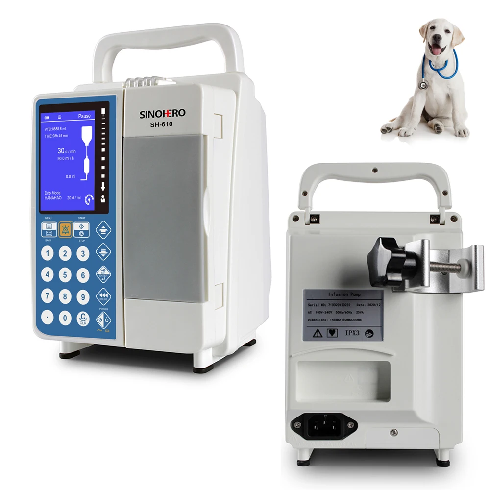 Portable Cheap Price Medical Vet Apparatus Equipment Compact Veterinary Infusion Pump With Fluid Warmer