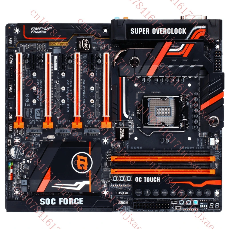 

FOR GIGABYTE GA-Z170X-SOC FORCE Z170 DDR4 64GB LGA1151 Motherbroad Test ok.