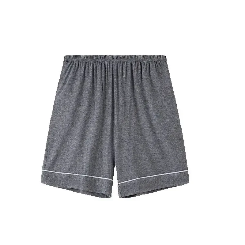 Homens calças curtas cor sólida modal calças de sono masculino pijamas calças sleep bottoms pijamas para meninos jovens pijamas hombre