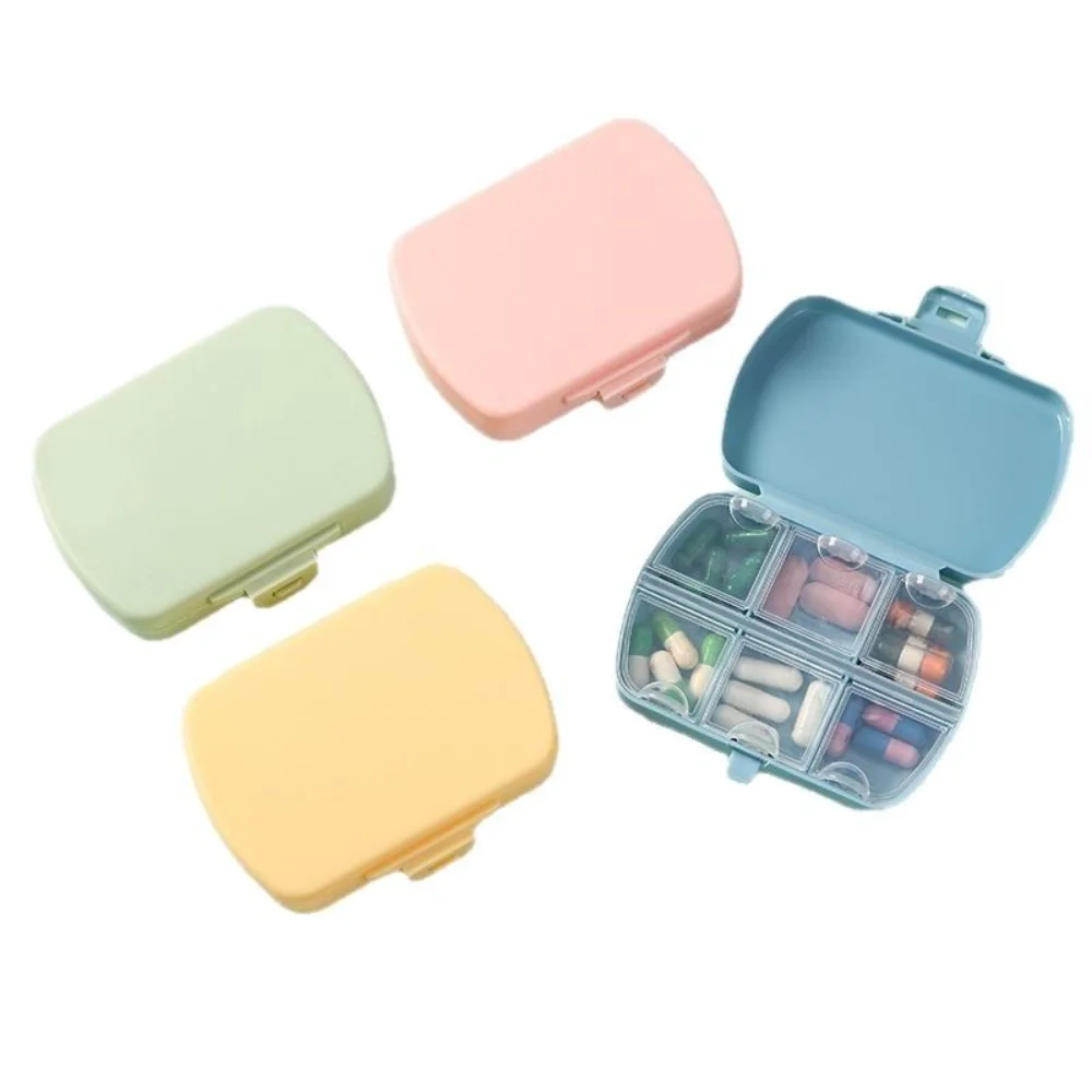 Neue Heiße Mini Täglich 6 Grids Tragbare Premium Reise Pille Fällen Box Container Organizer Lagerung für Medizin Vitamin Fisch Öle