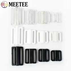 50/100Sets 8-25mm Plastic Bra Buckles Bikini Closure Clasp Swimwear Clip Hook Underwear Strap Adjust Button DIY Accessories