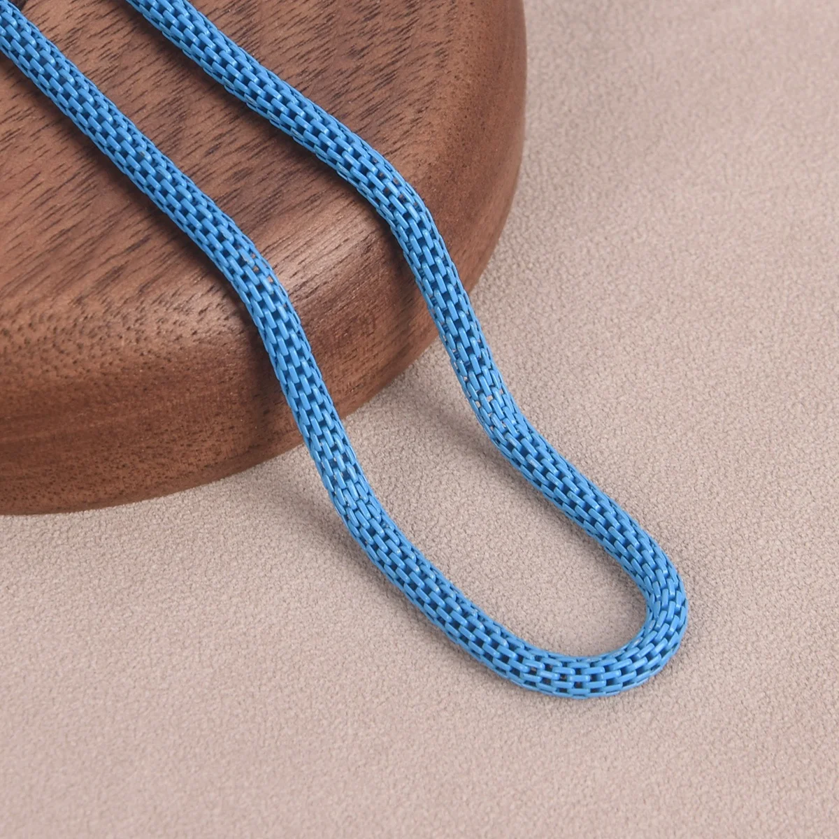 120CM Color Coated 3mm Hollow Iron Metal Closed Snake Chain Necklace For Jewelry Making DIY Crafts Findings
