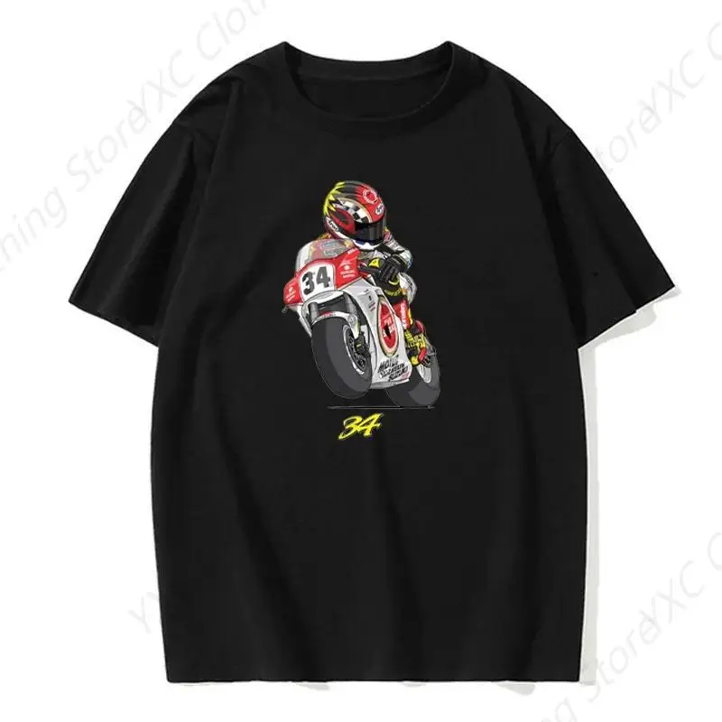 Motorcycle Rider Men's T-shirt- Short Sleeve Crew Neck Soft Fitted Tees S - 6XL Fresh Classic Basic Tshirts