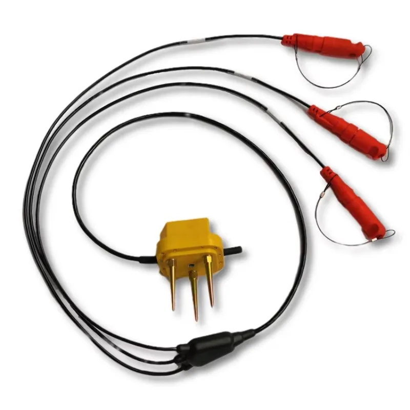 Factory Direct 3C Geophone 4.5 Hz With 3 Pcs KCK Push Fit Male Connector 3D Geophone Triaxial Geophone 4.5Hz in stock