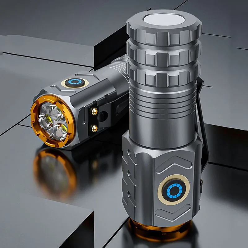 

Мини-светодиодный фонарик 18500, сверхмощный светодиодный фонарь, 3-ядерный тактический светодиодный фонарик, 30000 люмен, мощная лампа для кемпинга, рыбалки и активного отдыха