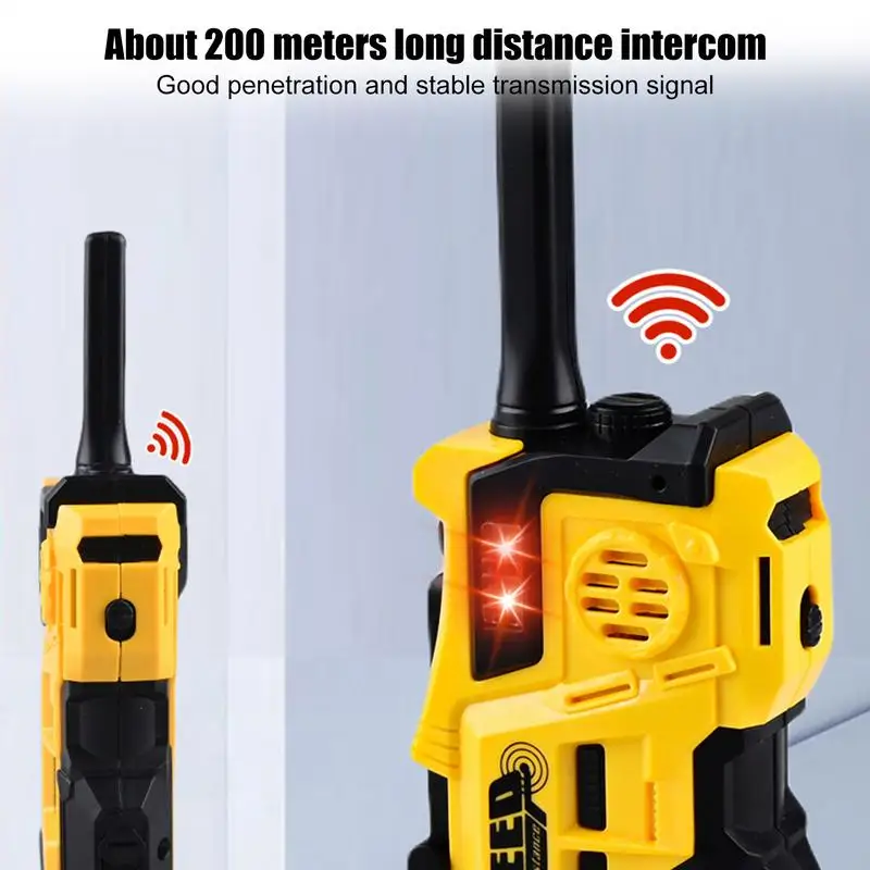 Kids Walkie Talkie Toy Walkie Talkies Kids Toys Long-Range Small Walkie Talkie 2 Pcs Toddler Toys Camping Games Wireless Radio