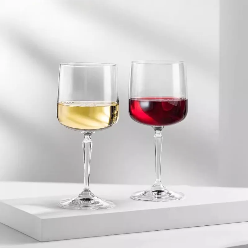 

Vintage crystal glass tall red wine glass