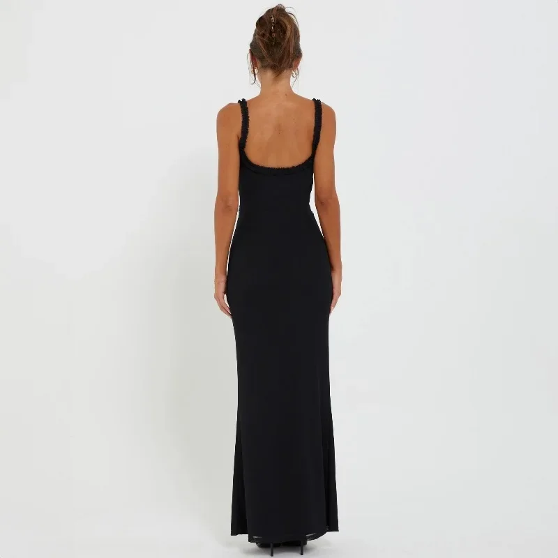 백리스 서스펜더 비치 드레스 우아한 파티 여성 민소매 V넥 컷아웃 바디콘 미니 선드레스 섹시 슬릿 랩 섹시 드레스