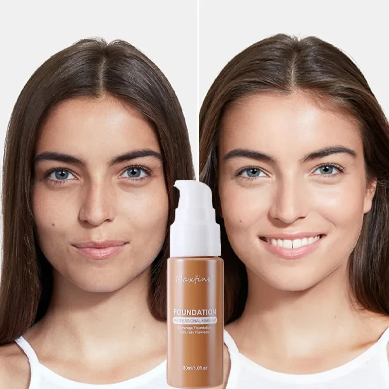 Liquid Face Foundation Cream Oil-Control BB Cream Matte Base Brightening Concealer Lasting Full Coverage Women Makeup Cosmetics