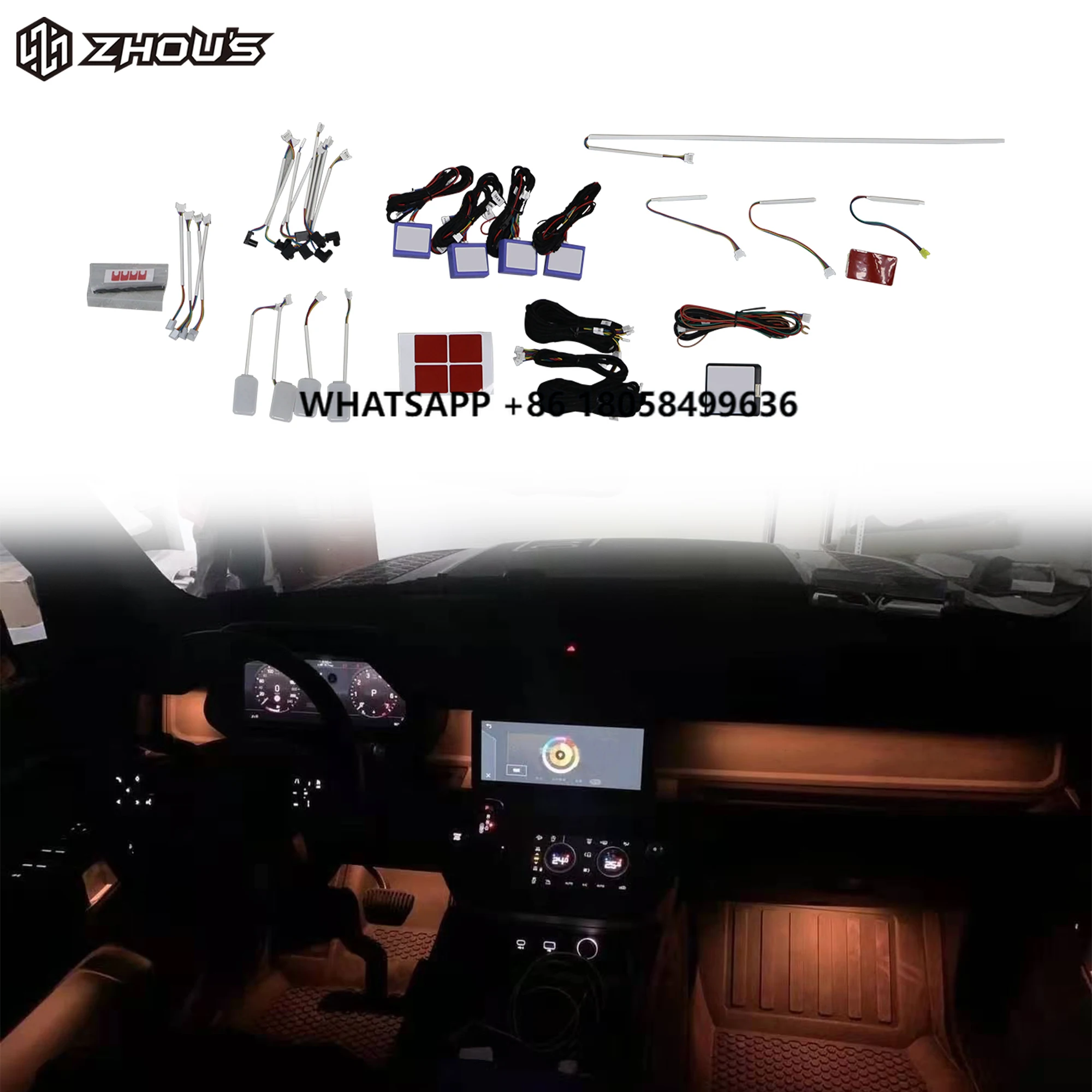 

Car Interior Accessories Decorative Ambient Lamp Led Car Atmosphere Lights for Land Rover Defender