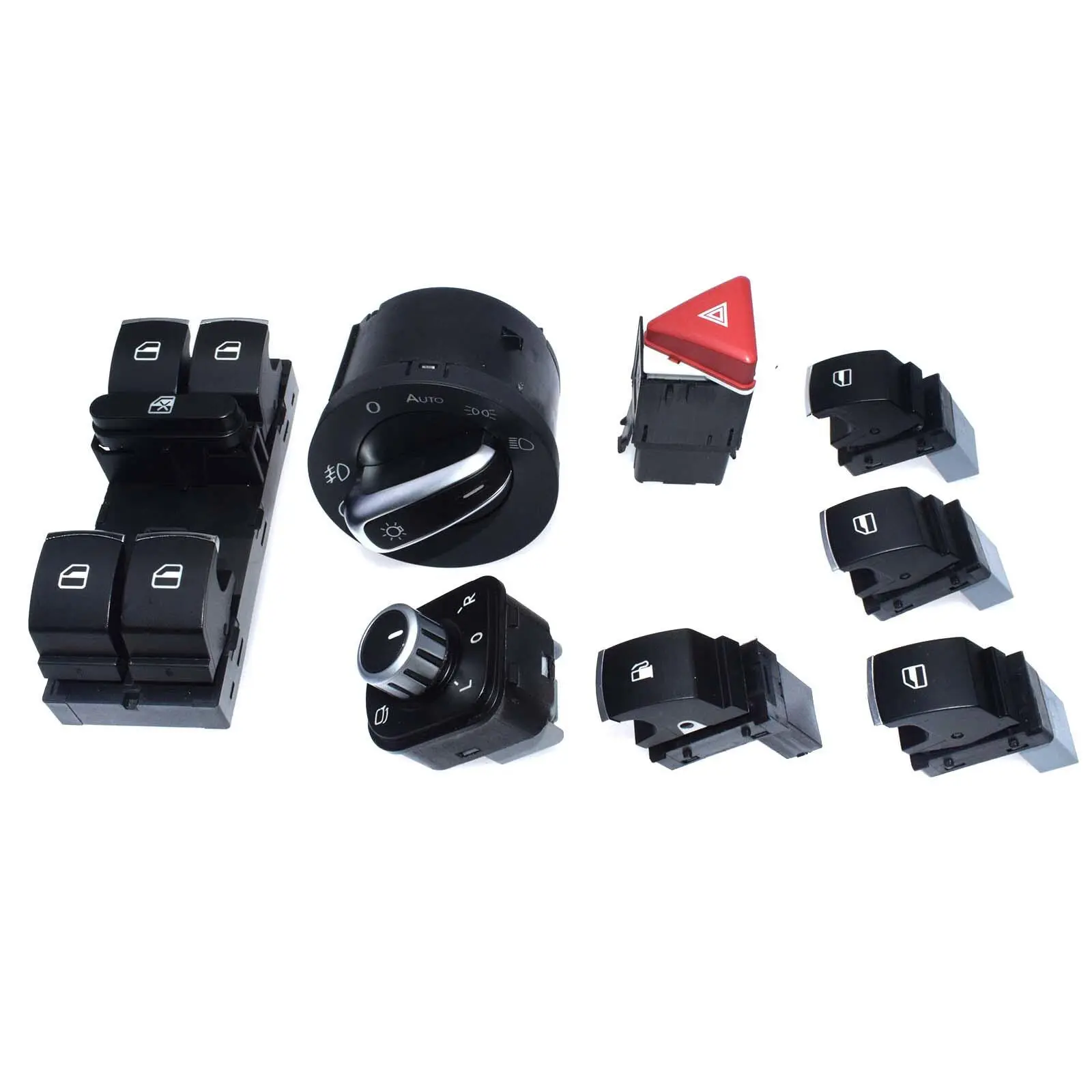 Headlight Power Window Mirror Fuel Tank Warning Light Switch Suitable for VW Passat -