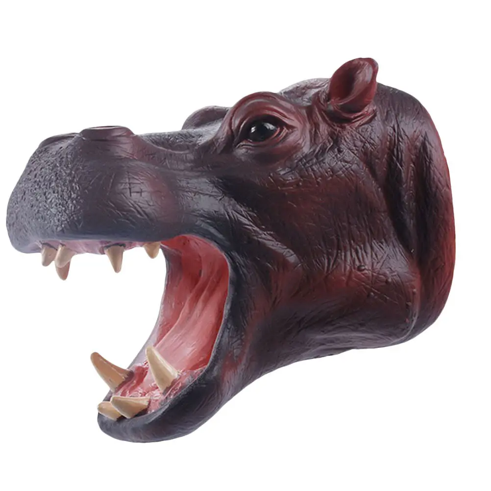 

Soft Plastic Animal Hand Puppet Funny Kids Prank Accessory Interactive Play Improve Communication Dachshund Shape