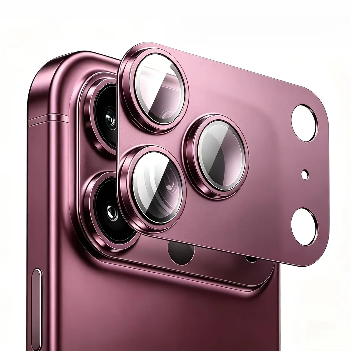 2026 Neuer Kameraobjektivschutz für iPhone 18 Pro 18 Pro Max Metalllegierung 9H Gehärtetes Glas Vollständige Abdeckung Kratzfestes Zubehör – Detail 7