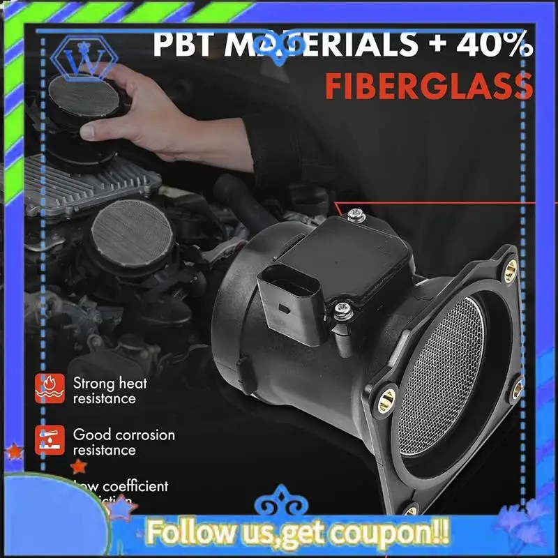 M46K-8ET009142-241 Sensore misuratore di flusso d'aria di massa per auto MAF per parti di automobili A4 2000-2001 8ET009142241