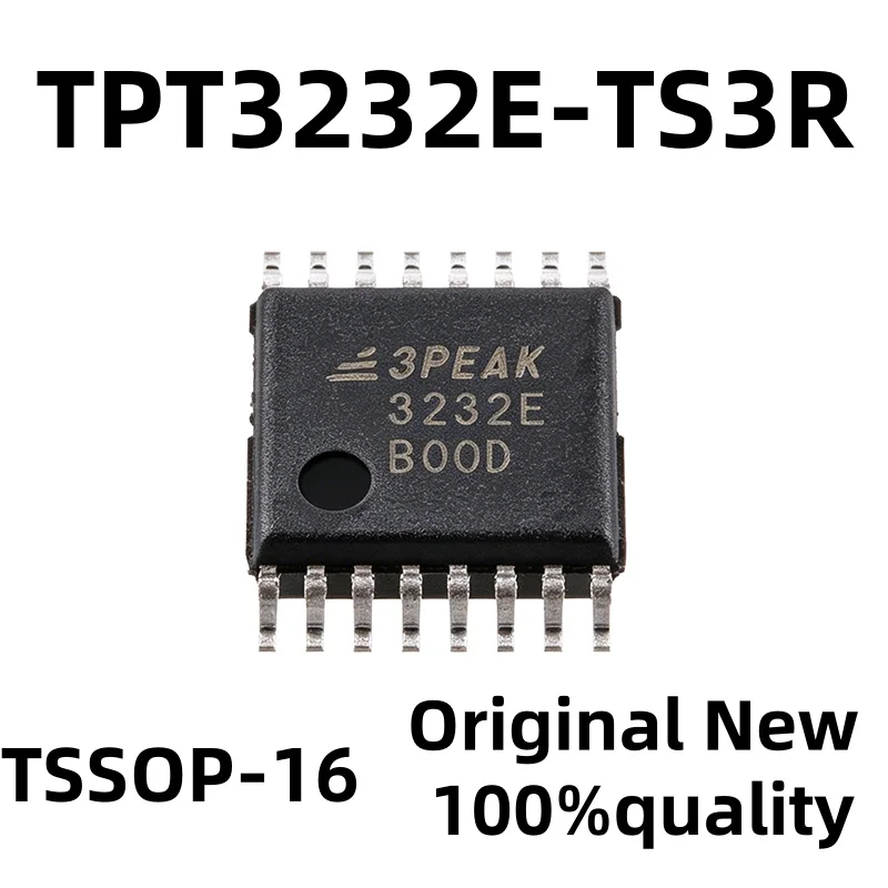 10pieces 100% brand new original genuine 3PEAK 3232E TPT3232E-TS3R TSSOP-16 RS-232 transceiver chip IC 250Kbps