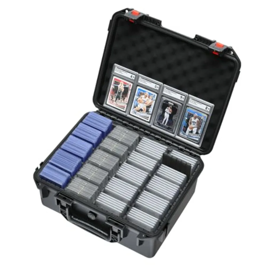 

Коробка для хранения коллекционных карт: Кейс для хранения спортивных карт PSA, BGS, SGC, Toploaders с 12 разделителями, для бейсбольных карт