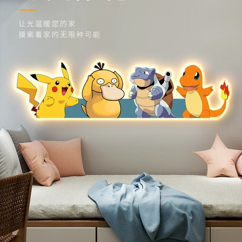 Ambience Light Painting Cartoon Anime Decorative Painting for Children's Room Boy Girl Room Bedside Background Luminous