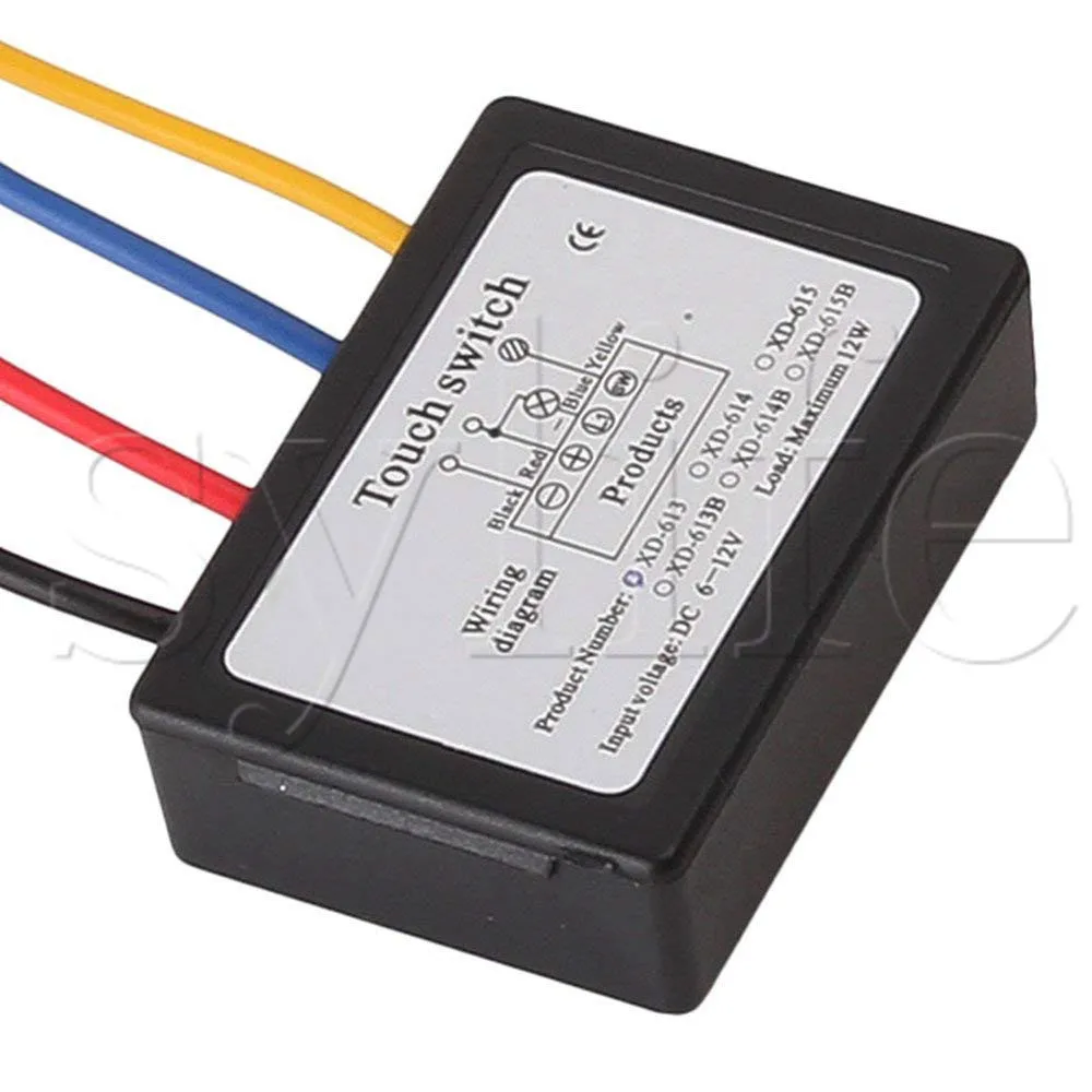 OnOff Touch Switch 6-12V For Metal Body LED Lamp DC Appliances image 2