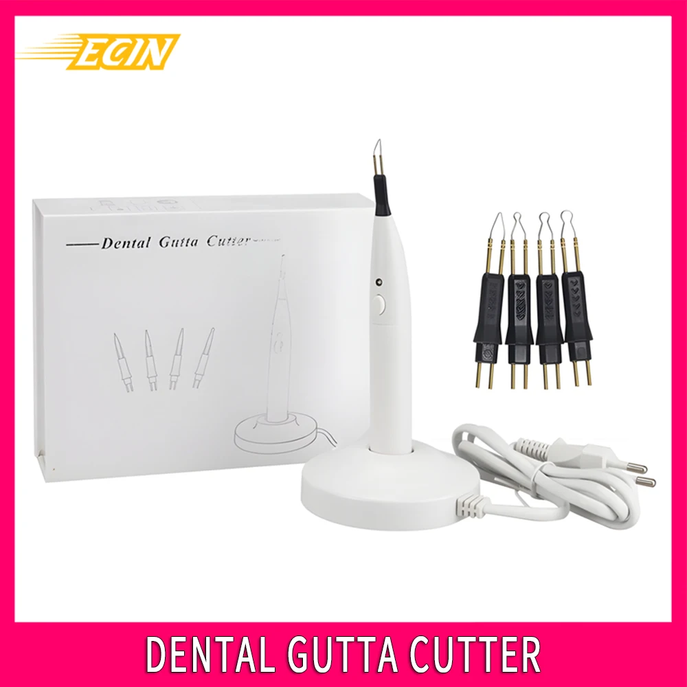 

ECIN 4 Tips Oral Dental Gutta Percha Tooth Gum Cutter Endo Gutta Cutter Gutta Percha Cutting Wireless Charging Socket Heating