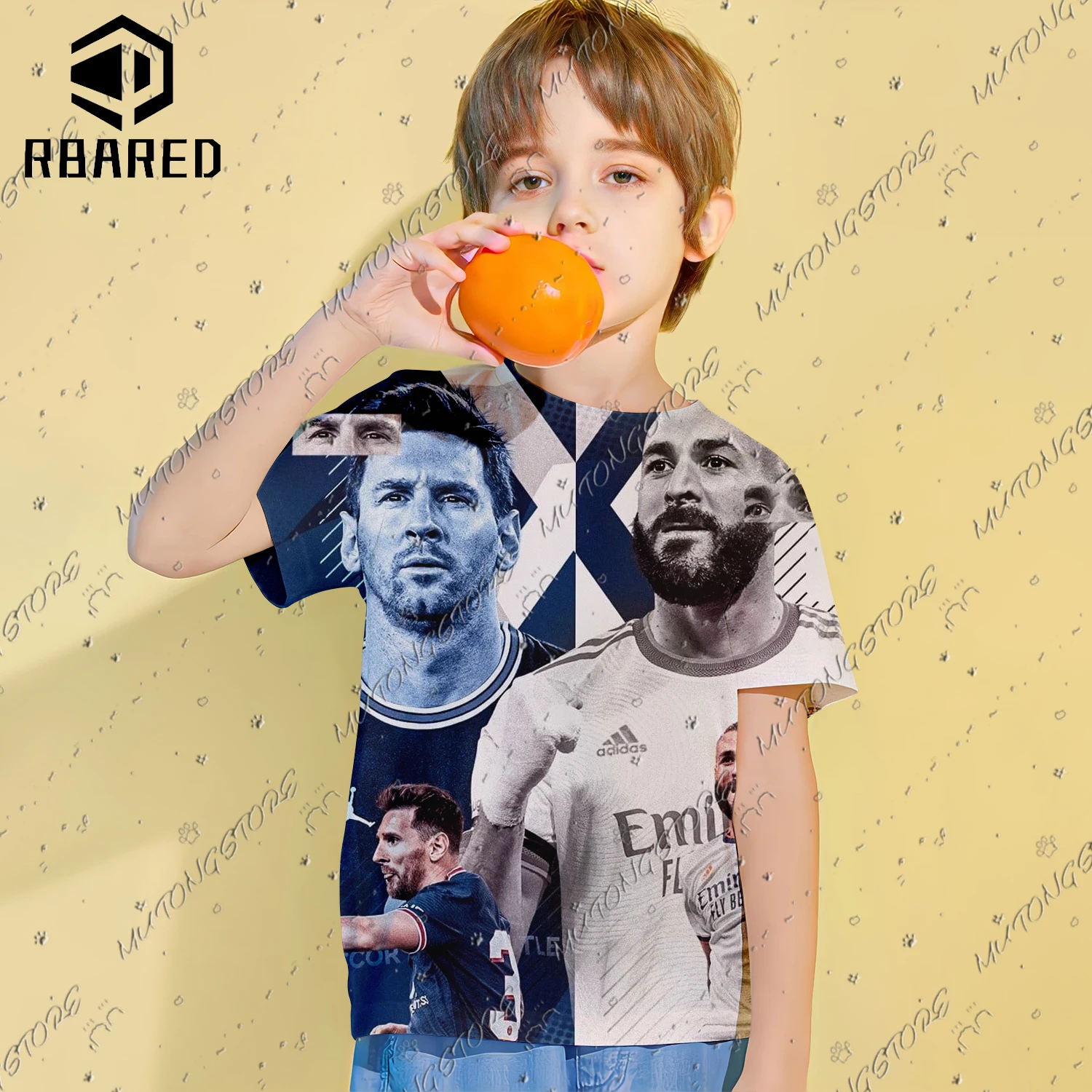 تي شيرت مريد ثلاثي الأبعاد بنجمة مطبوعة للأطفال ، توبات بأكمام قصيرة ، ملابس أولاد عصرية ، عمر 4-14 سنة ، جديد ، #2