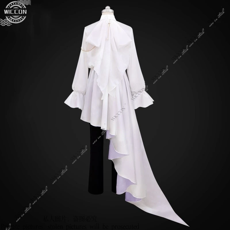 لوكا تأثيري أنيمي الغريبة المرحلة زي شعر مستعار يتوهم ملابس الحفلات الذيل دعوى هالوين كرنفال الزي الرسمي تشغل قلبي رجل