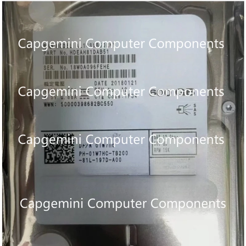FOR DELL AL14SXB60ENY 1W7HC 01W7HC 600GB SAS 15K 2.5