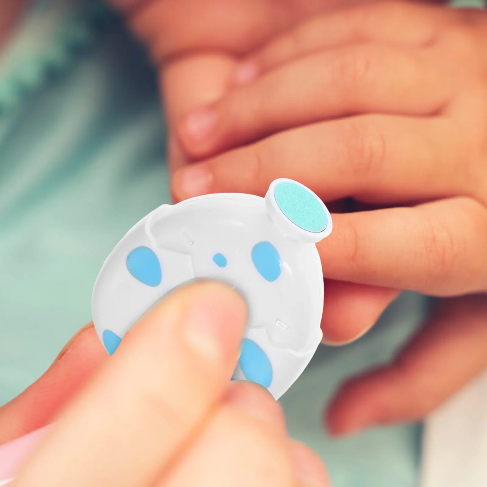 Baby Electric Nail Trimmer Cute Egg Design Nail Polisher Newborn Infant Toddler Fingernail Care Kit view 2