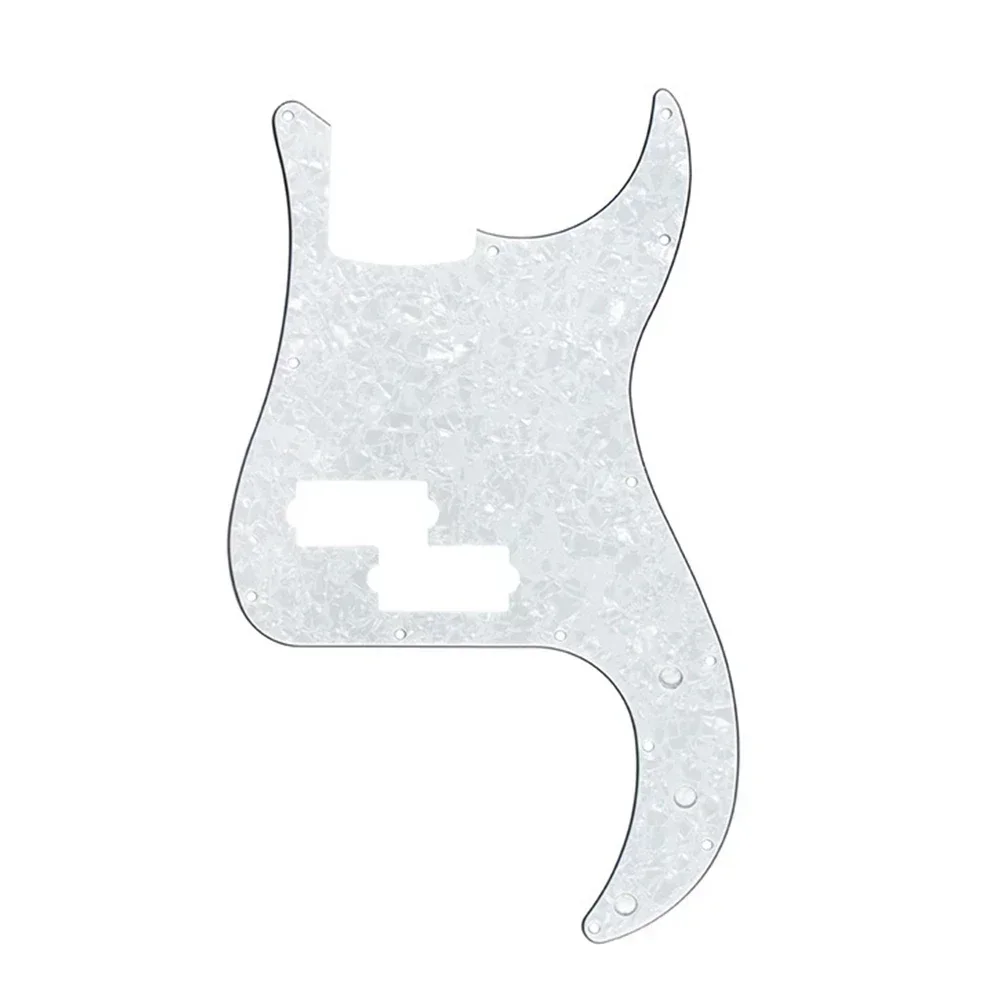 3Ply 13Holes 4 Strings Bass Pickguard Scratch Plate No Truss Rod Hole For P Bass Parts Replacement Bass Pickguard