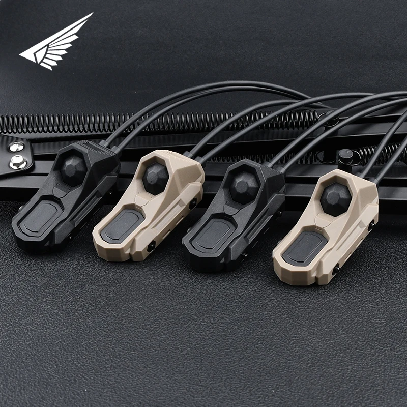 WADSN Tactical AXON Remote Dual Function Pressure Switch Tail SF/2.5/3.5 Crane Laser Plug Fit 20mm Rail/M-Lok/Keymod  Accessory