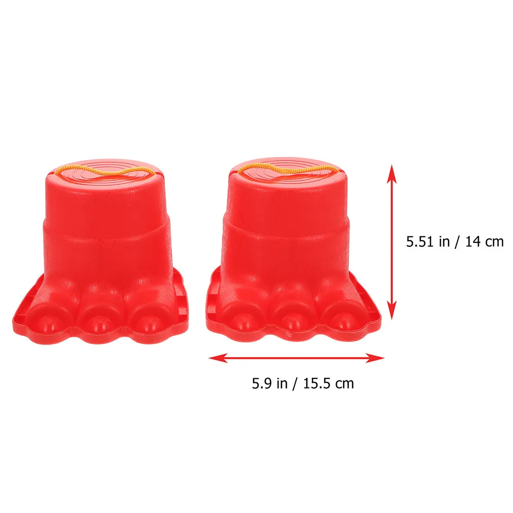 2Pairs Funny Kids Stilts Balance Training Outdoor Game Props Stable Anti Slip Stilts for Kids