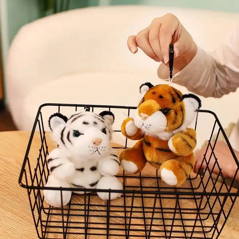 Real Life Baby Tiger Plush Toy Stuffed Soft Wild Animal Forest Tiger Pillow Dolls for Kids Boys Birthday Gifts Valentine's Day